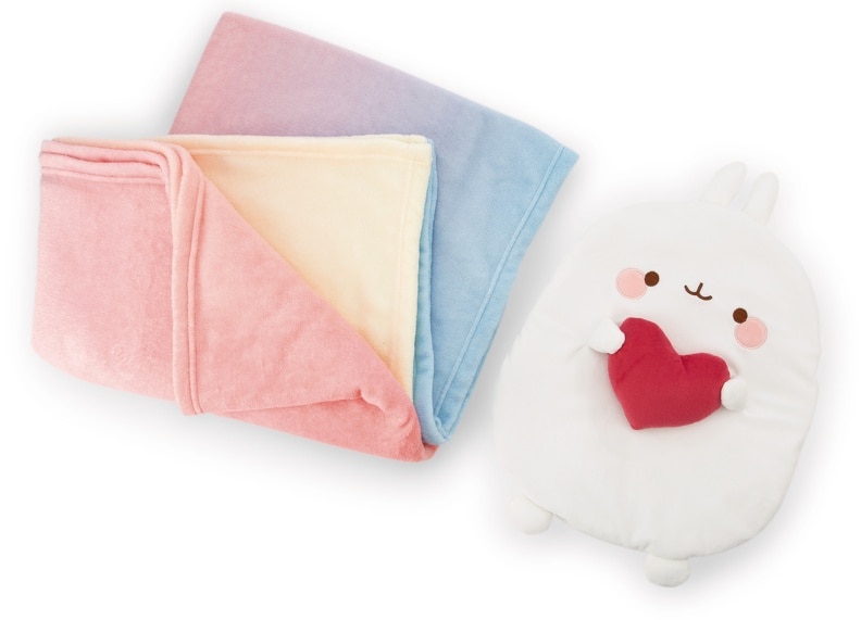 Peluche NICI Molang 35 cm incluindo manta de lã 175x140 cm 5