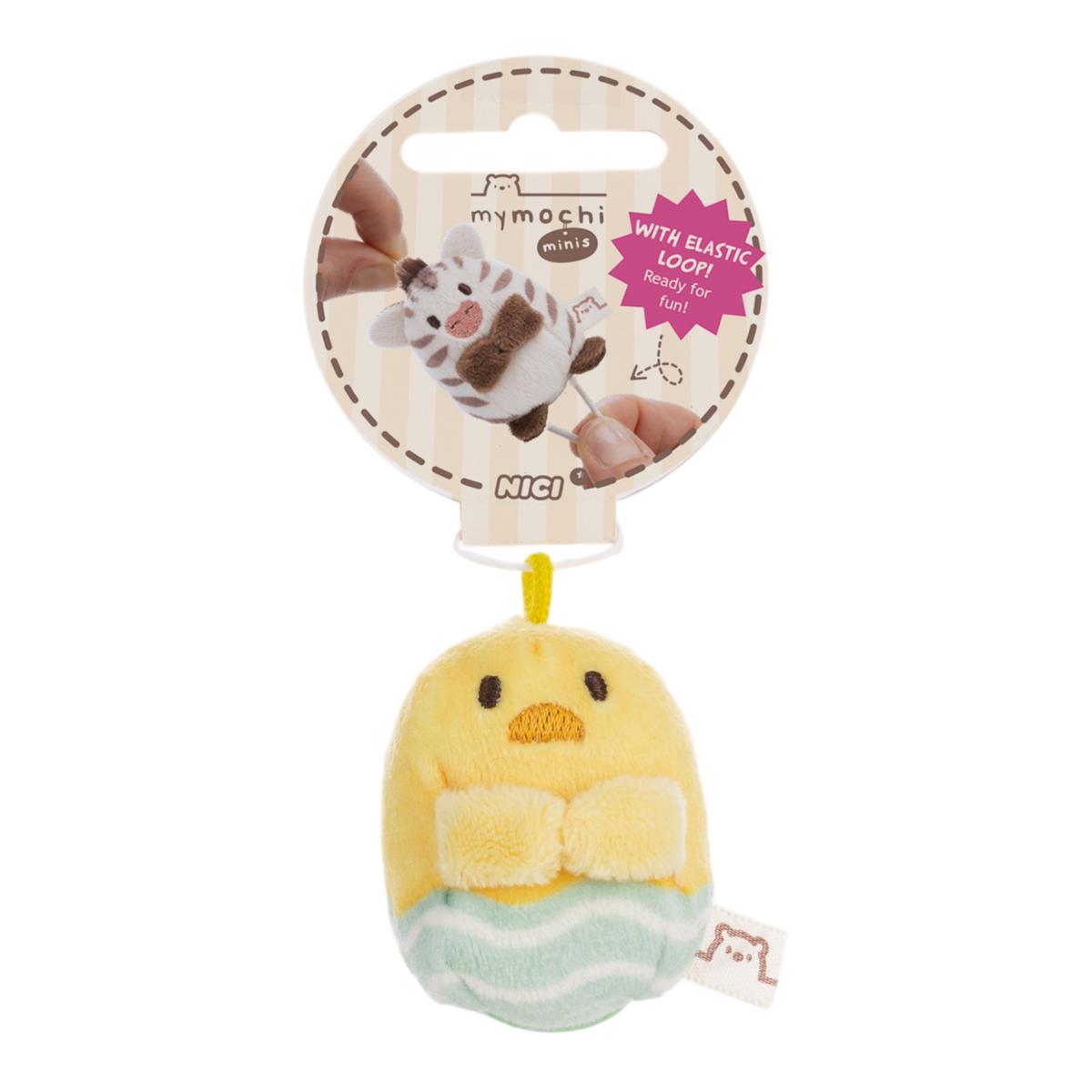 Imagen 3 de Peluche NICI Mymochi pollo Tschieps con rayas 5cm