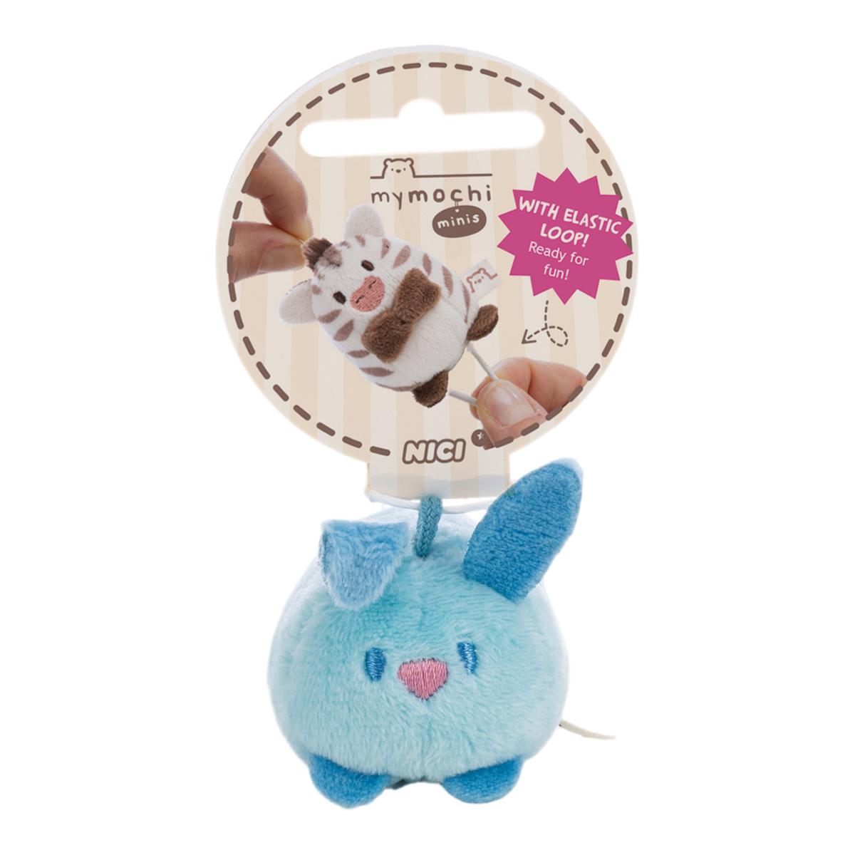 Peluche NICI Mymochi Coelho Pibu Azul Claro 5cm 3