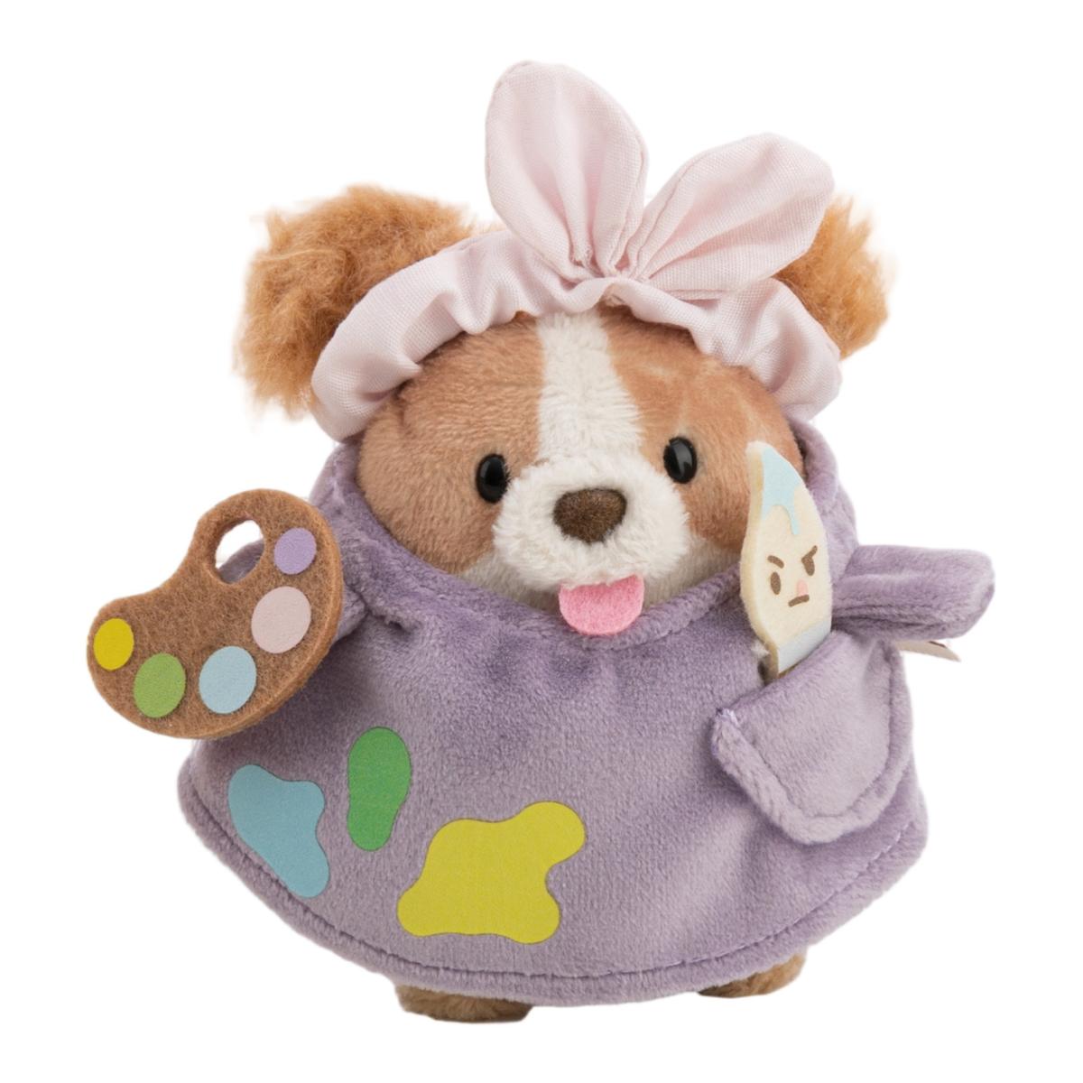 Imagem 0 de Peluche NICI Mymochi Cachorro Cocker Spaniel Brushy com Disface de Pintor e um Pincel 8cm