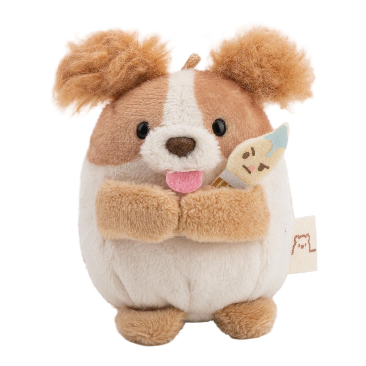 Peluche NICI Mymochi Cachorro Cocker Spaniel Brushy com Disface de Pintor e um Pincel 8cm 5