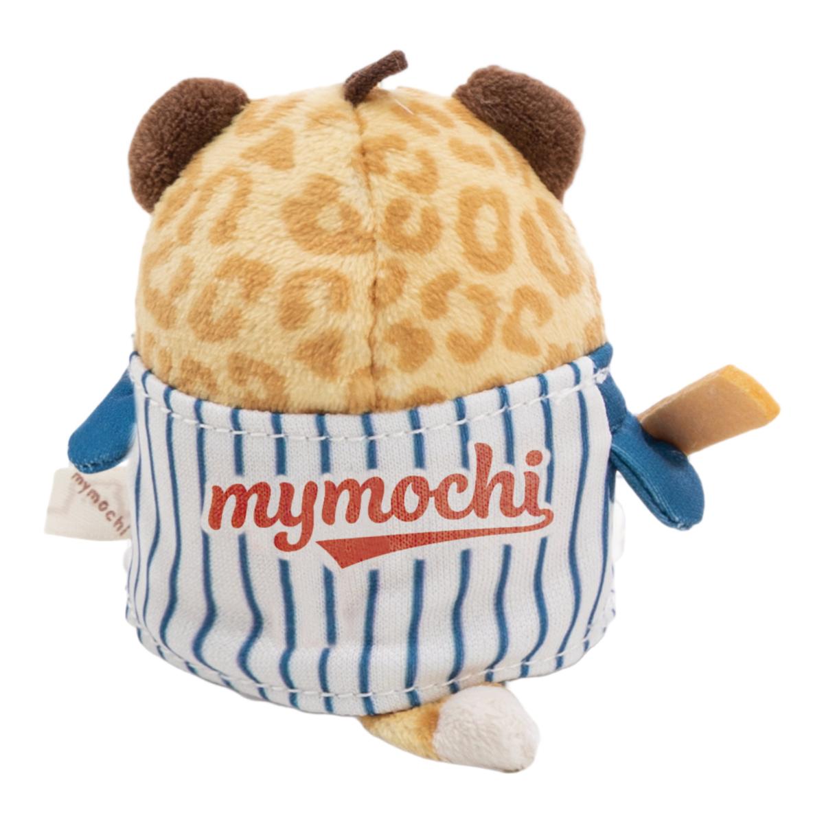 Peluche NICI Mymochi Leopardo Ichiro com Disfarce de Béisbol e Bola 8cm 4
