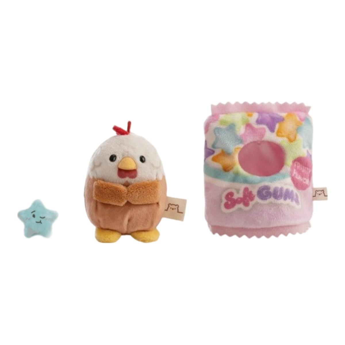 NICI Galo Mymochi Keko de peluche com fato de estrela e rebuçado 8cm 2