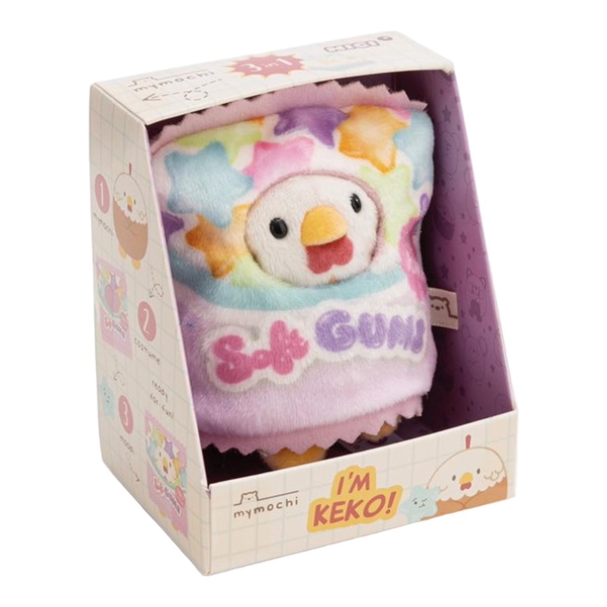 NICI Galo Mymochi Keko de peluche com fato de estrela e rebuçado 8cm 4
