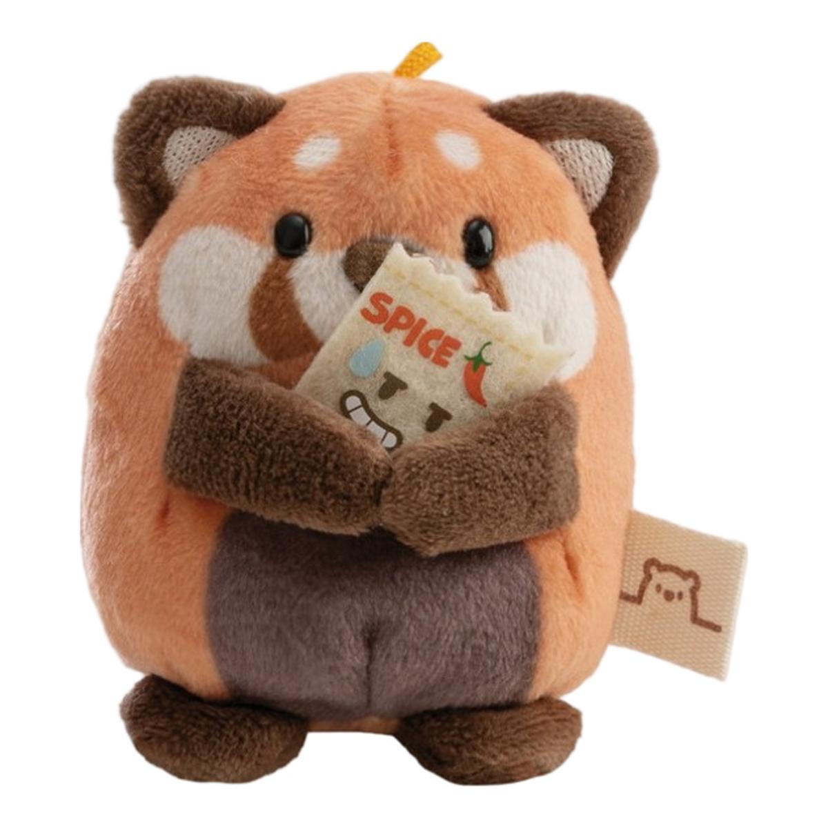 NICI Mymochi panda vermelho Akai de peluche com especiarias e fato de noodles instantâneos 8cm 3