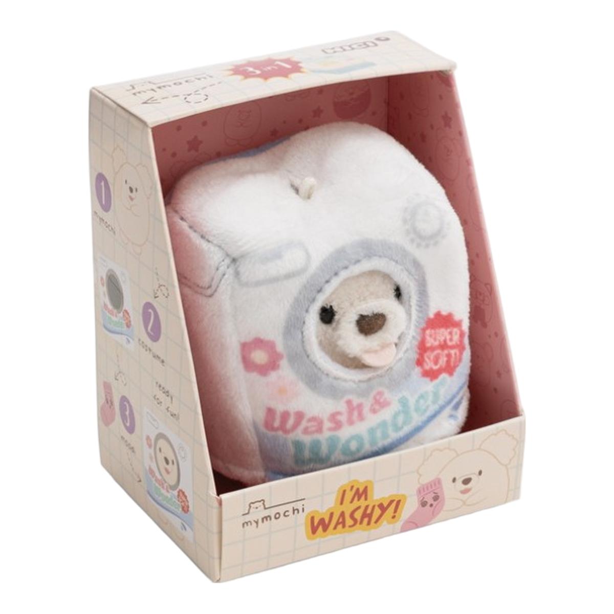 NICI Mymochi peluche de cão Washy com meia e caixa de detergente fato 8cm 4
