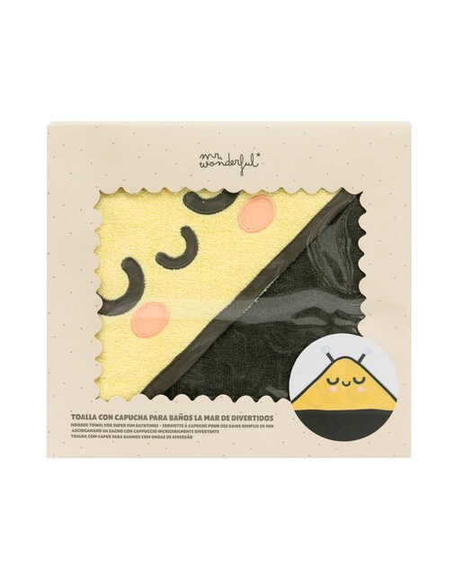 Imagen 0 de Toalla con capucha para bebés Mr Wonderful: Abeja