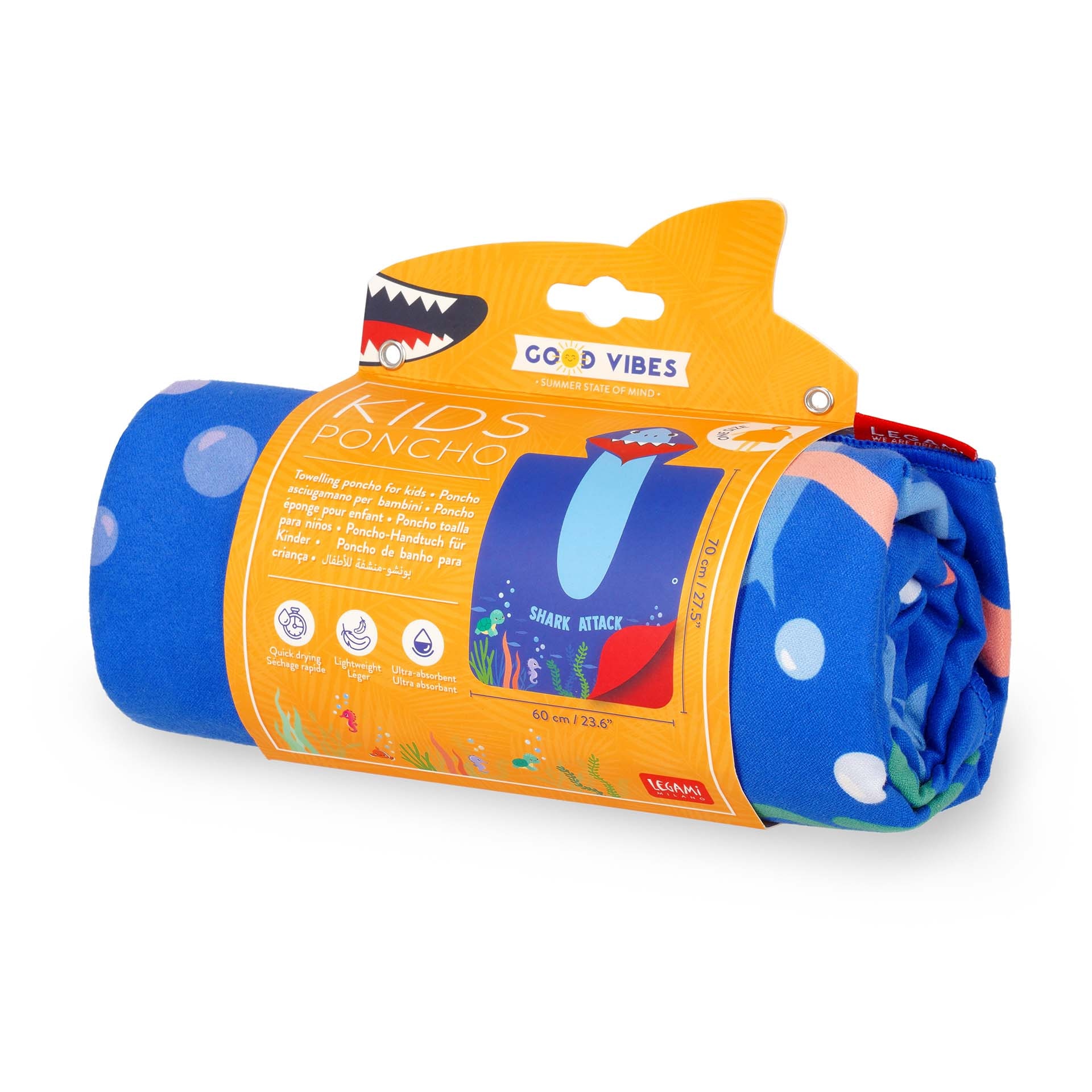 Toalha/poncho Legami Shark 5