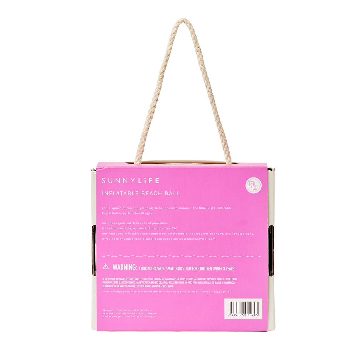 Bola de Praia Insuflável SUNNYLIFE - Rosa 3