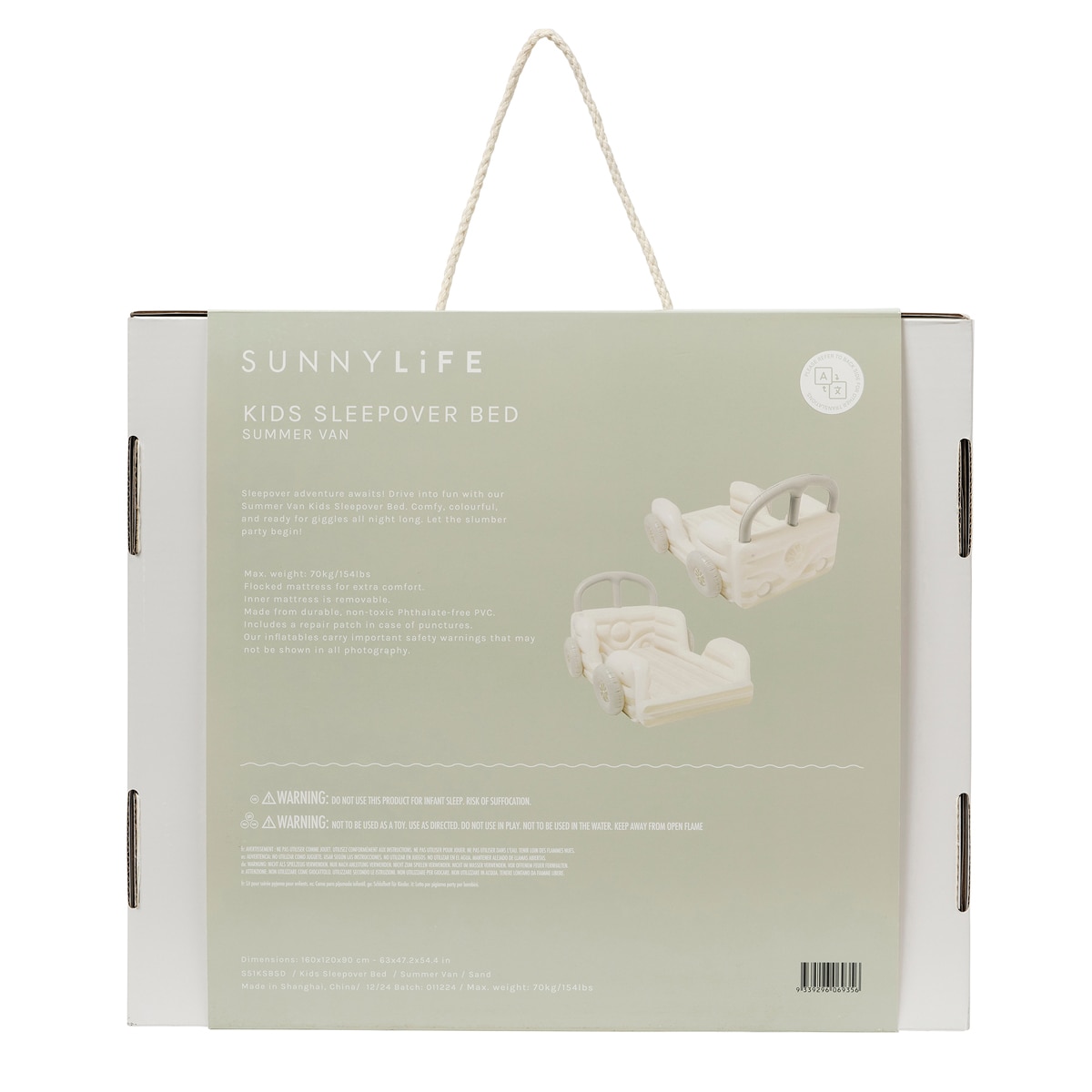 Cama Infantil para Festa  de Pijamas SUNNYLIFE - Creme 3