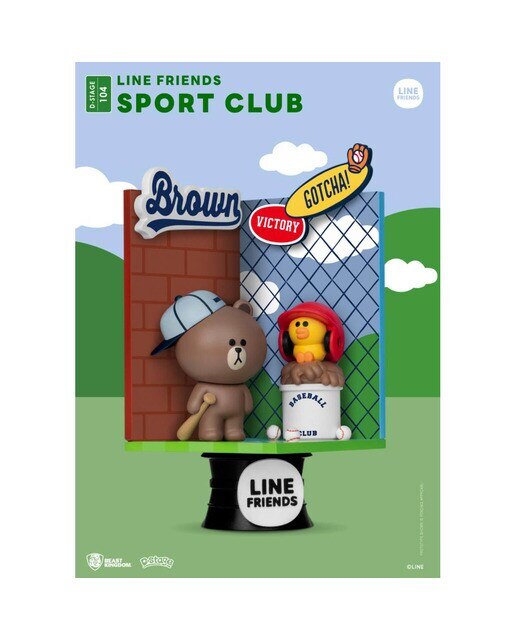 Figura Line Friends Beast Kingdom Clube Desportivo - Castanho 2