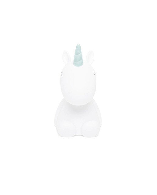 Luz de Presença Mini Unicórnio - Branco/Crista Azul 2