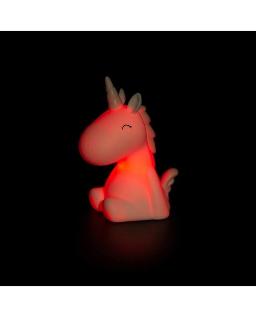 Luz de Presença Mini Unicórnio - Branco/Crista Azul 6