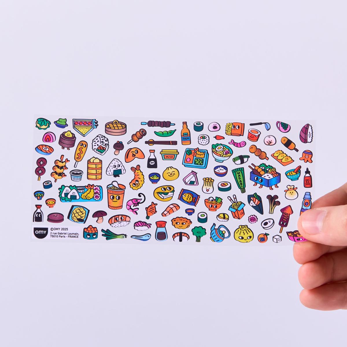 Imagen 4 de Pegatinas Omy Fabulous Stickers Boutique - Sushi Shop