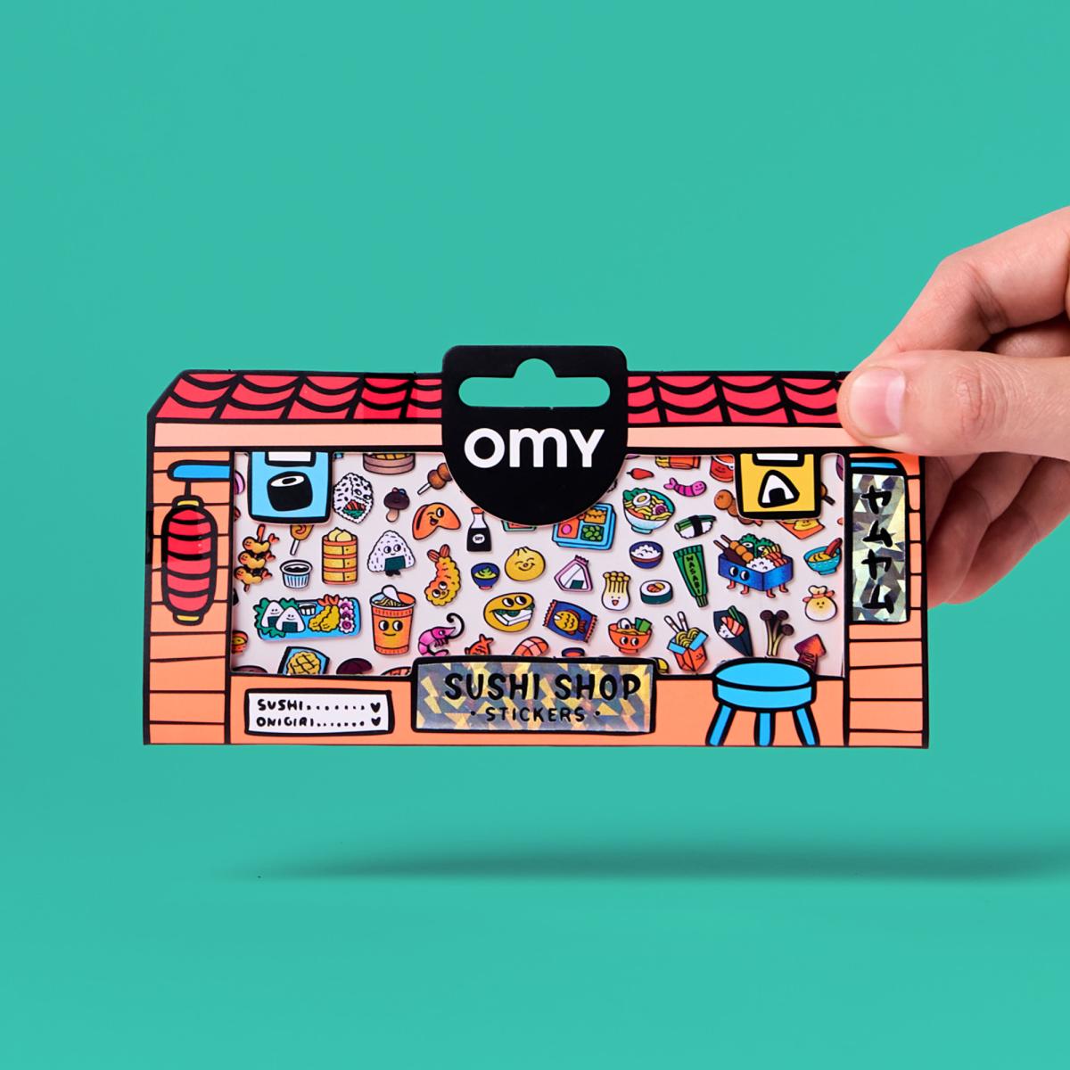 Imagen 10 de Pegatinas Omy Fabulous Stickers Boutique - Sushi Shop