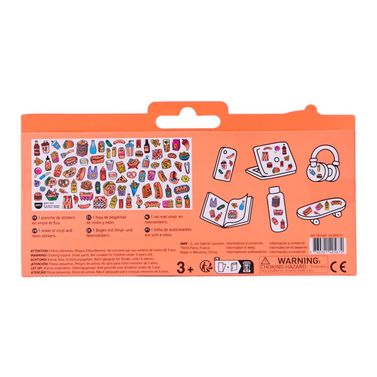Imagen 5 de Pegatinas Omy Fabulous Stickers Boutique  - Hot Dog Shop