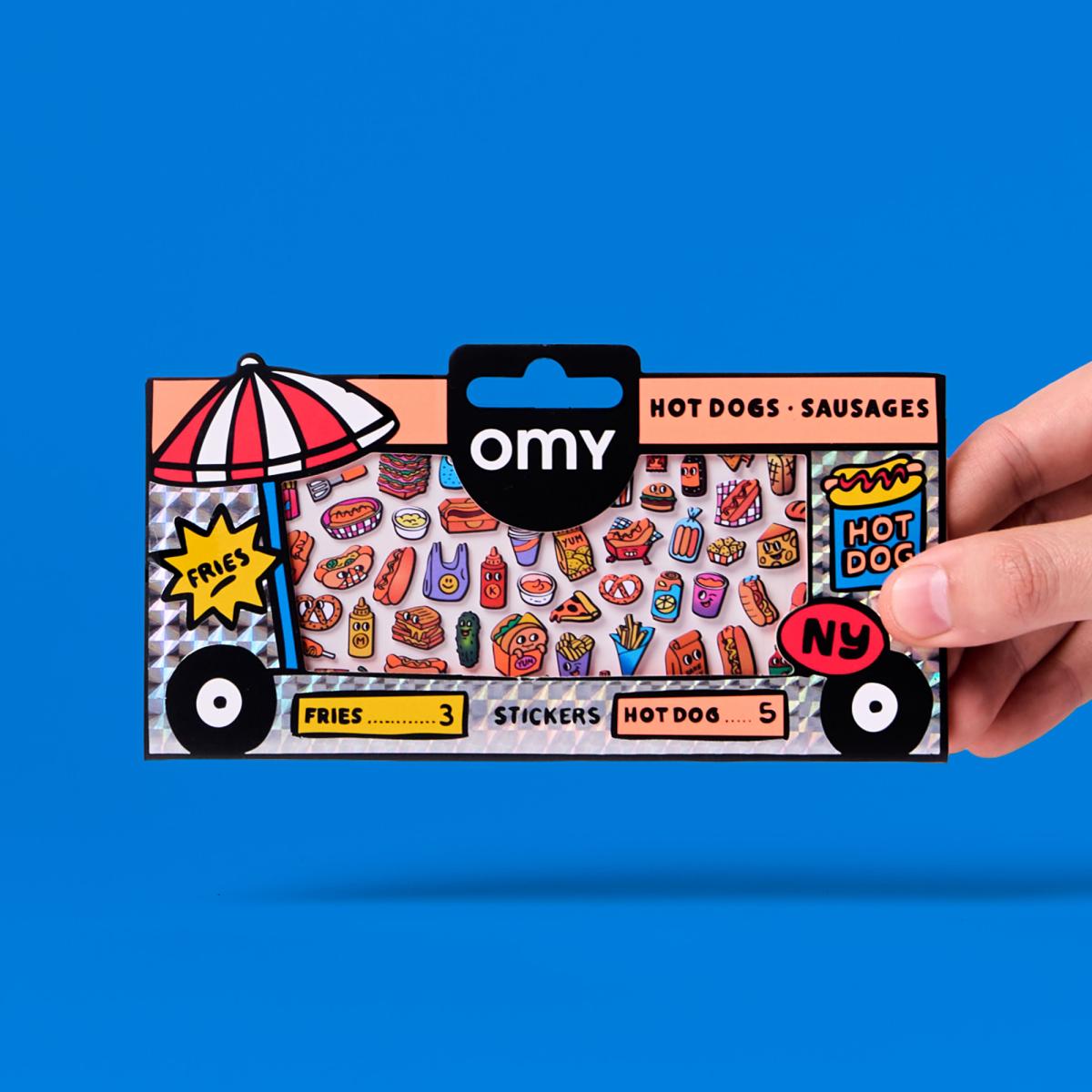 Imagen 10 de Pegatinas Omy Fabulous Stickers Boutique  - Hot Dog Shop