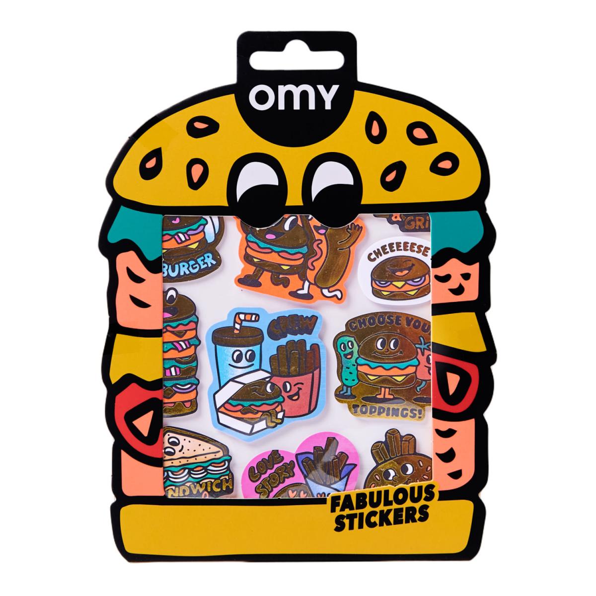 Autocolantes Omy Fabulous Stickers Big - Burger 6