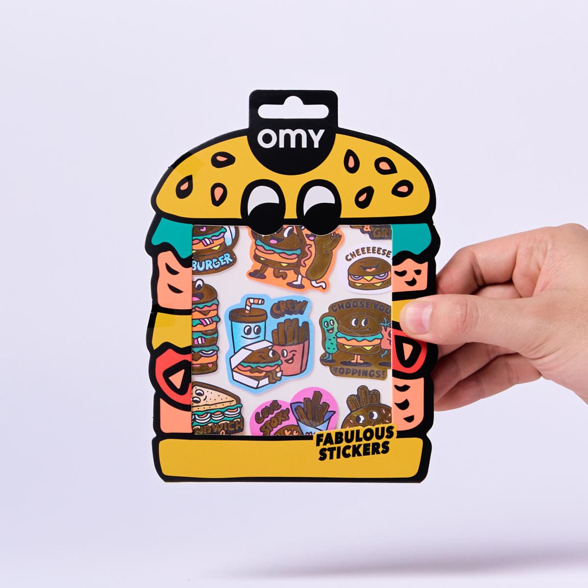 Autocolantes Omy Fabulous Stickers Big - Burger 8