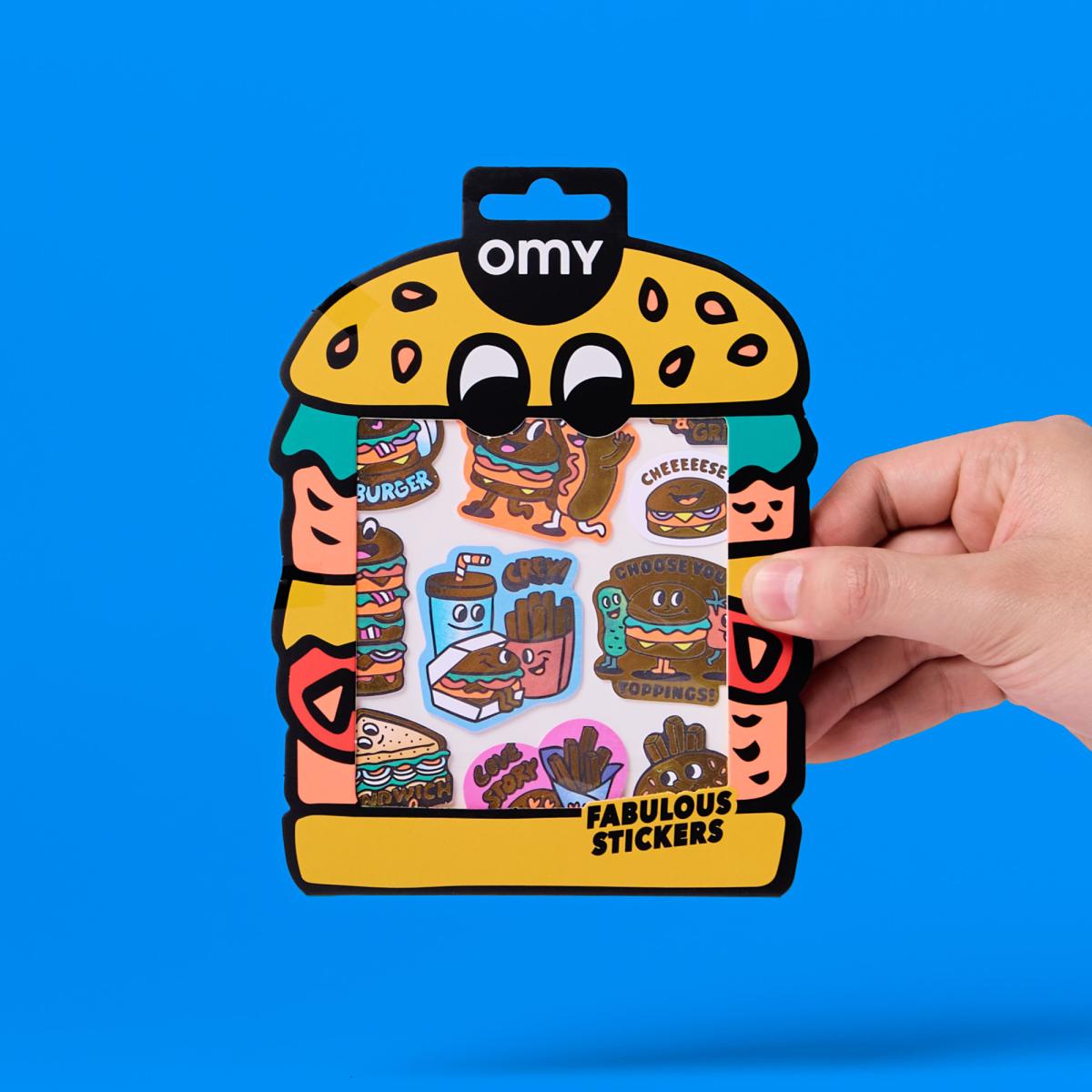 Autocolantes Omy Fabulous Stickers Big - Burger 9