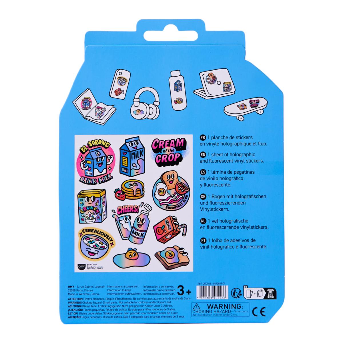 Autocolantes Omy Fabulous Stickers Big - Milk 5