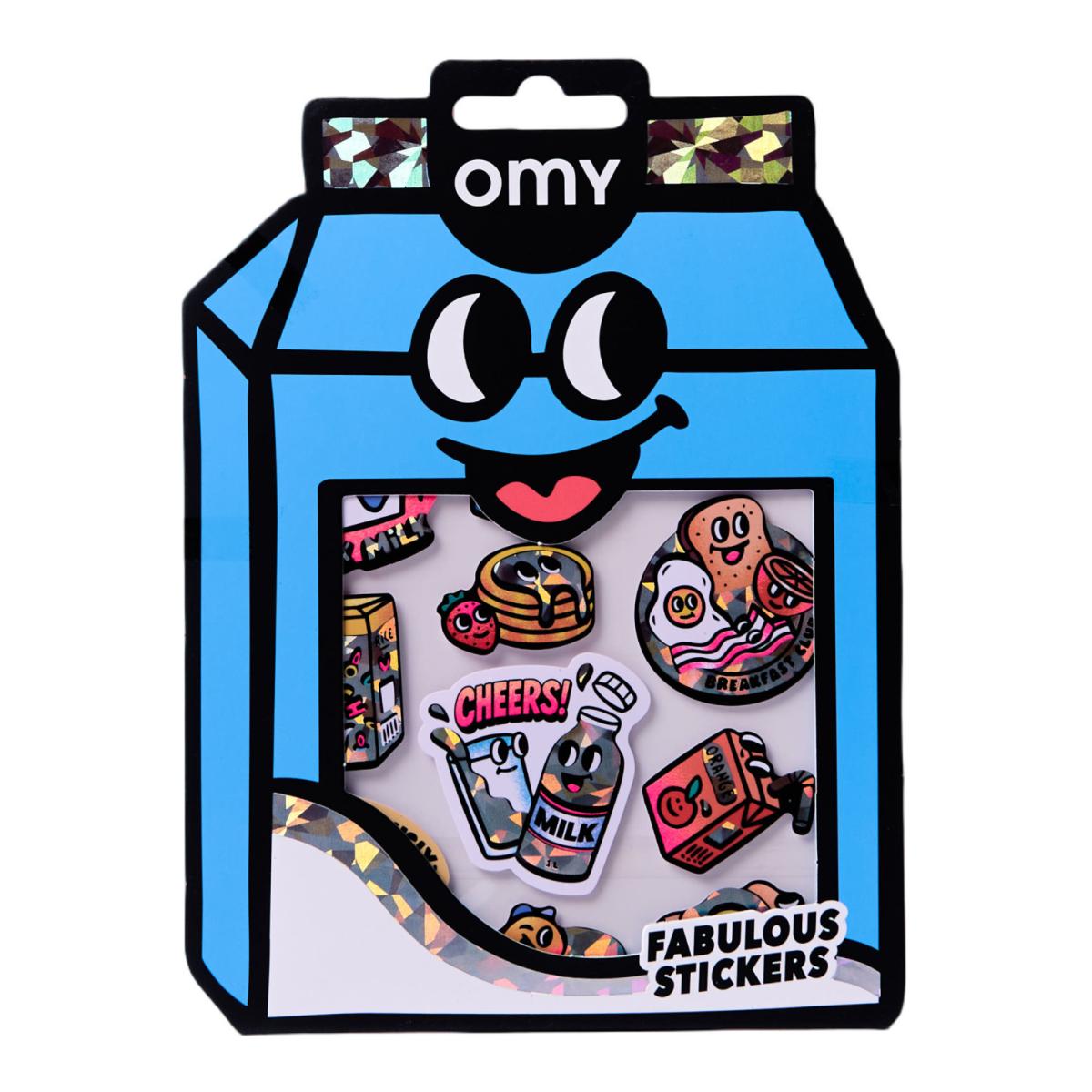 Autocolantes Omy Fabulous Stickers Big - Milk 8