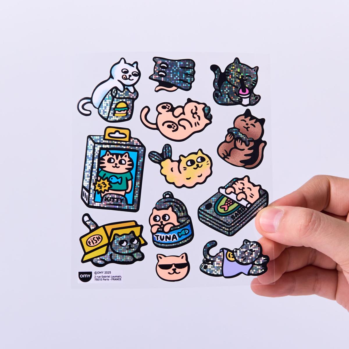 Autocolantes Omy Fabulous Stickers Big - Kitty 7