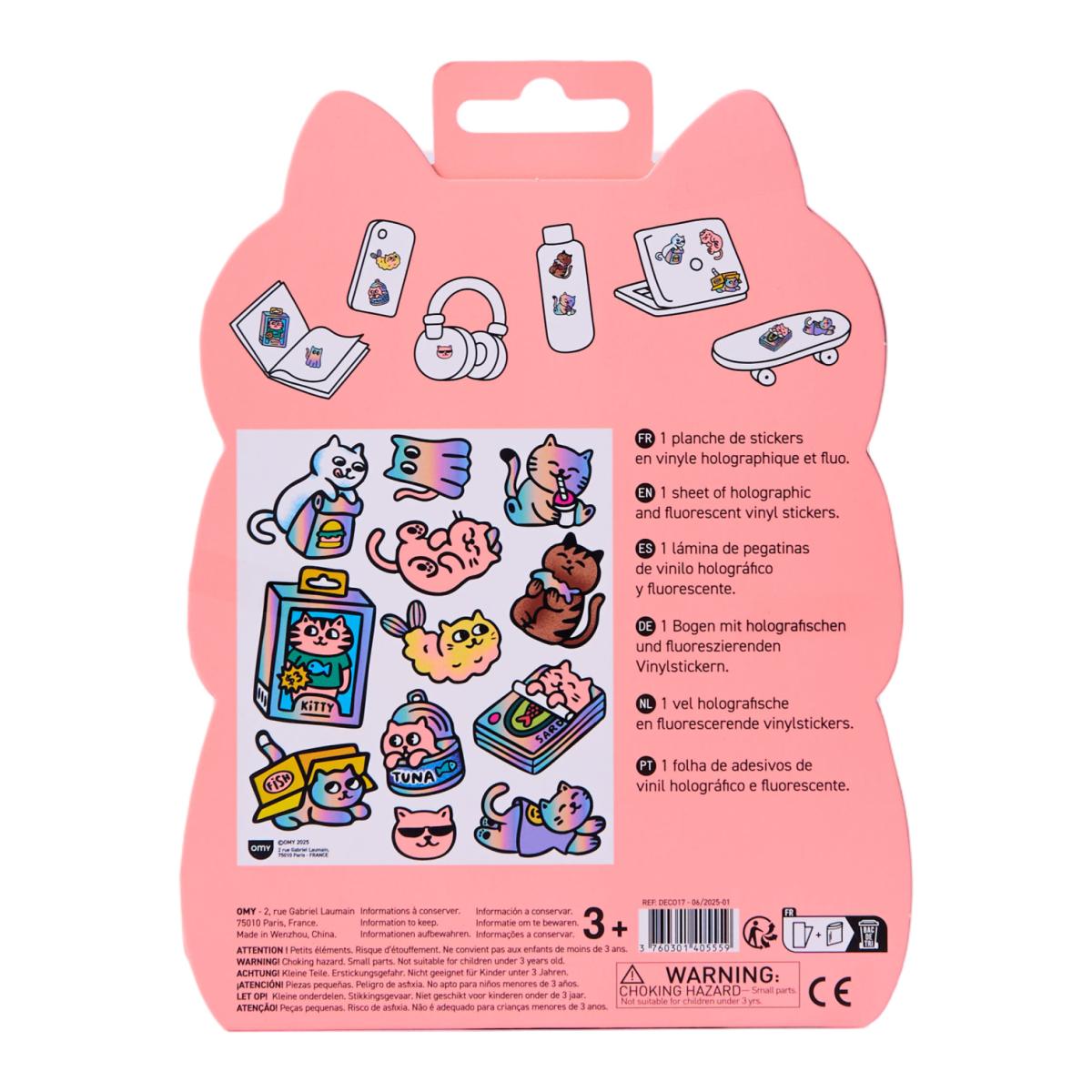 Autocolantes Omy Fabulous Stickers Big - Kitty 8