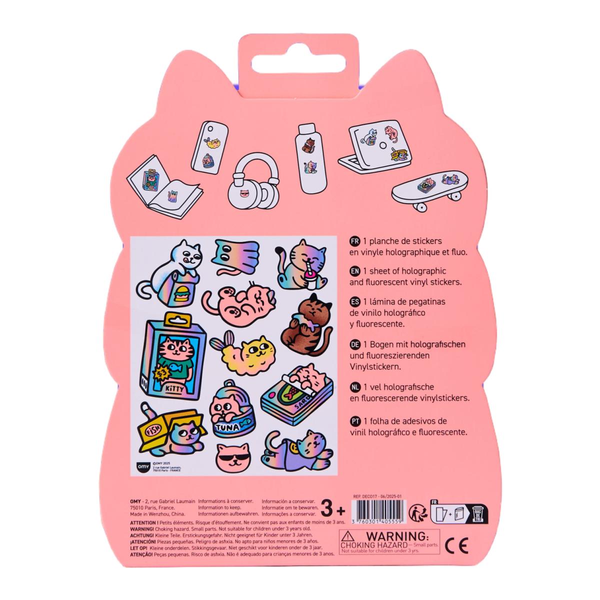 Autocolantes Omy Fabulous Stickers Big - Kitty 9
