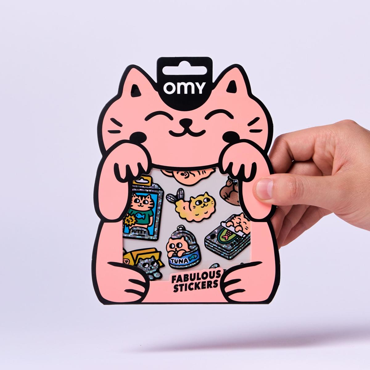 Autocolantes Omy Fabulous Stickers Big - Kitty 12