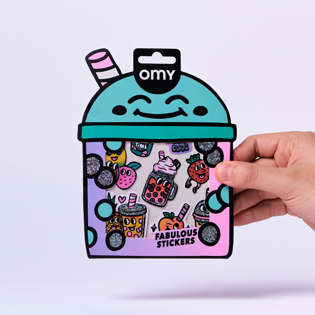 Autocolantes Omy Fabulous Stickers Big - Bubble Tea 9