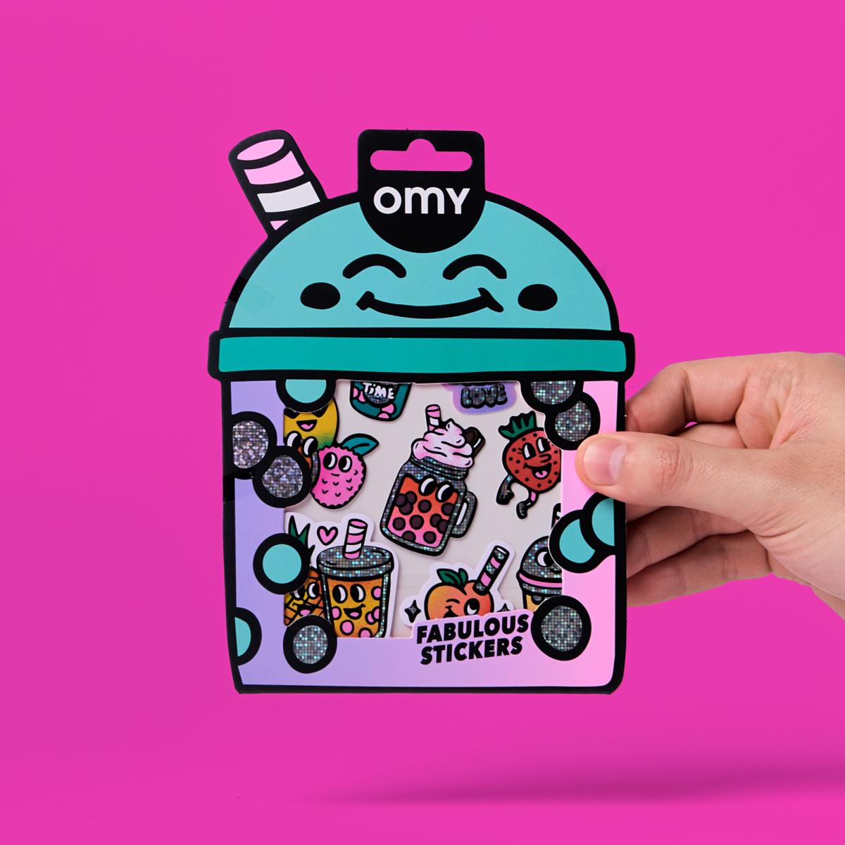 Autocolantes Omy Fabulous Stickers Big - Bubble Tea 10