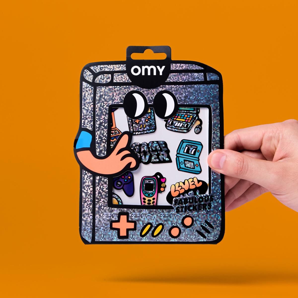 Autocolantes Omy Fabulous Stickers Big - Video Games 10