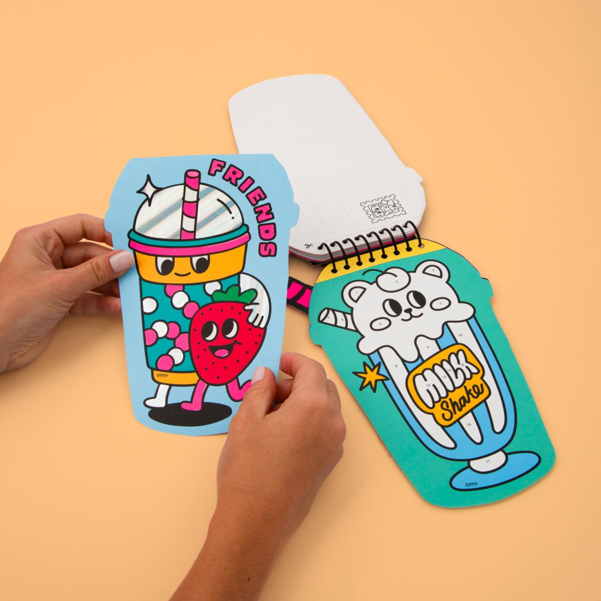 Caderno de Autocolantes Numerados Omy Bubble Tea 2