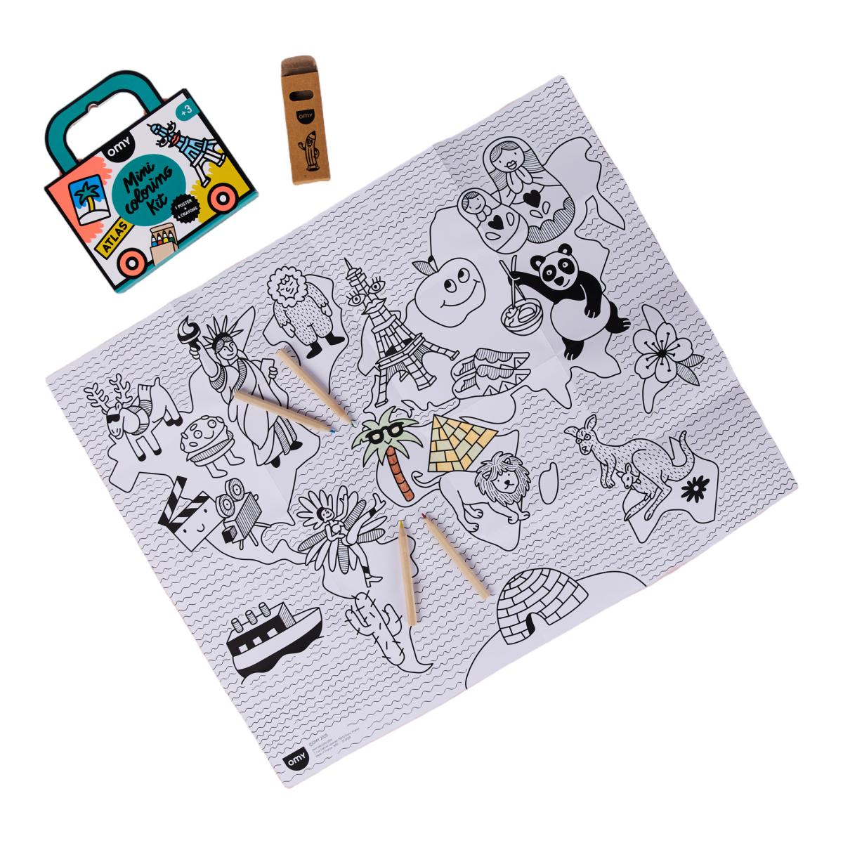 Caderno para Colorir Omy Atlas 7