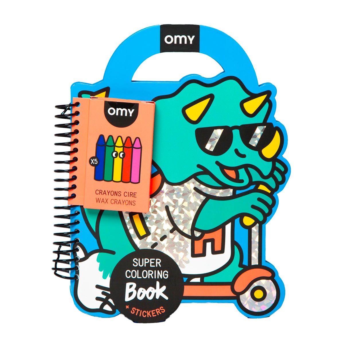 Imagem 0 de Livro para colorir com Autocolantes Omy Dino