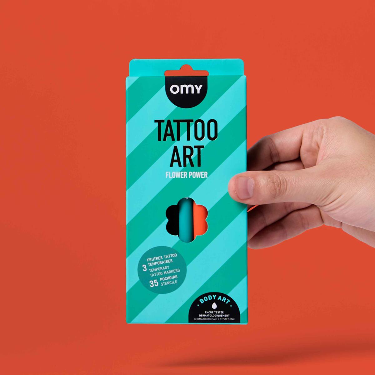 Imagen 7 de Tattoos temporales Omy Tattoo Art Flower Power
