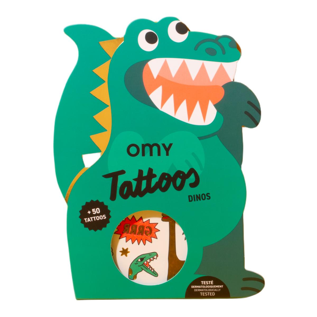 Tattoos temporales Omy Dino 4