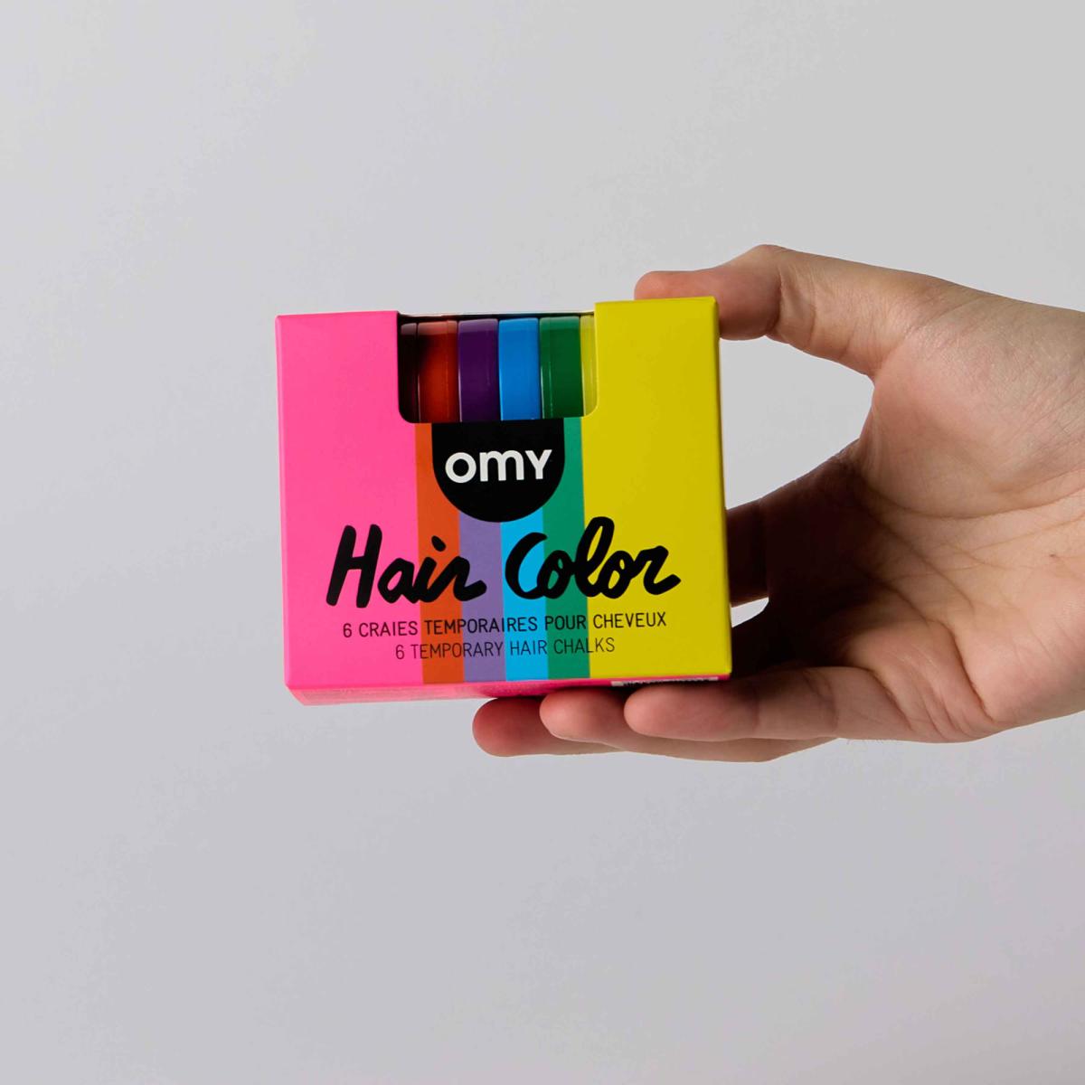 Imagen 6 de Tizas de pelo Omy Rainbow