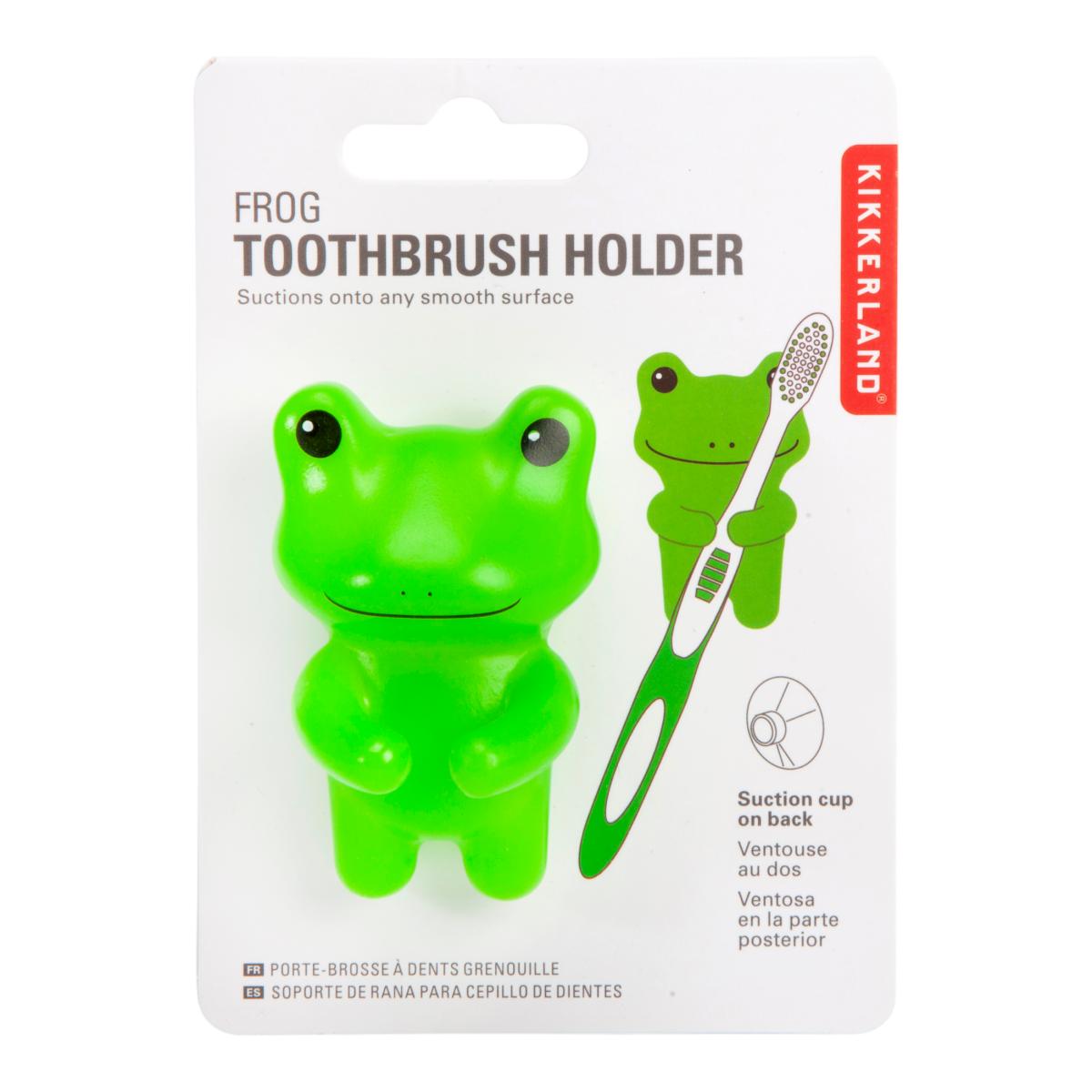 Suporte em forma de Rã para Escova de Dentes Kikkerland 3