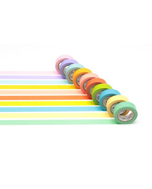 Masking Tape Conjunto de 10 Fitas - Cores Claras 2