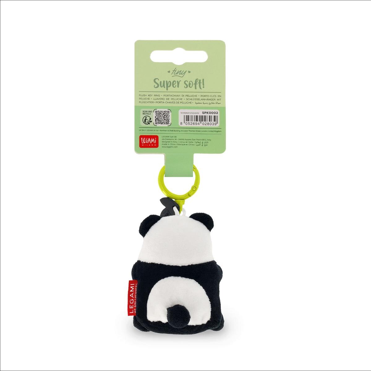 Porta-chaves com peluche Legami Panda 5