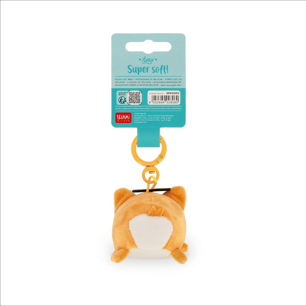 Porta-chaves com peluche Legami Corgi 5