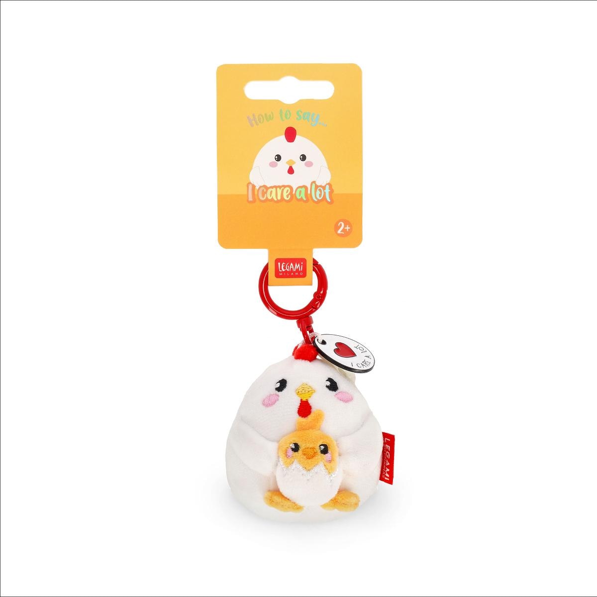 Porta-chaves com peluche Legami Hen 4