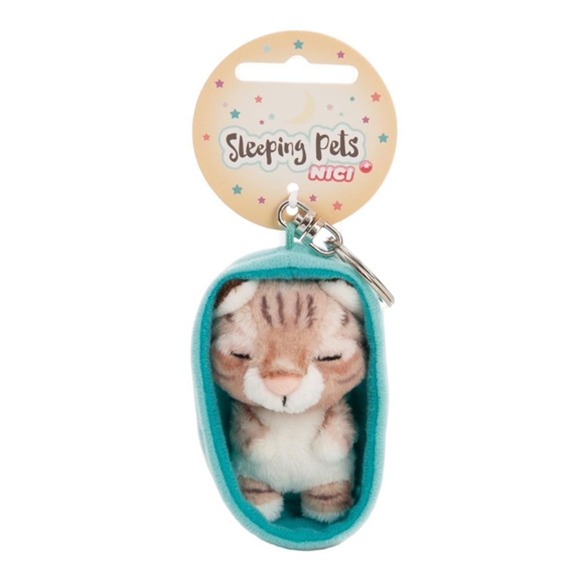Porta-chaves às riscas de gato NICI 8cm 4