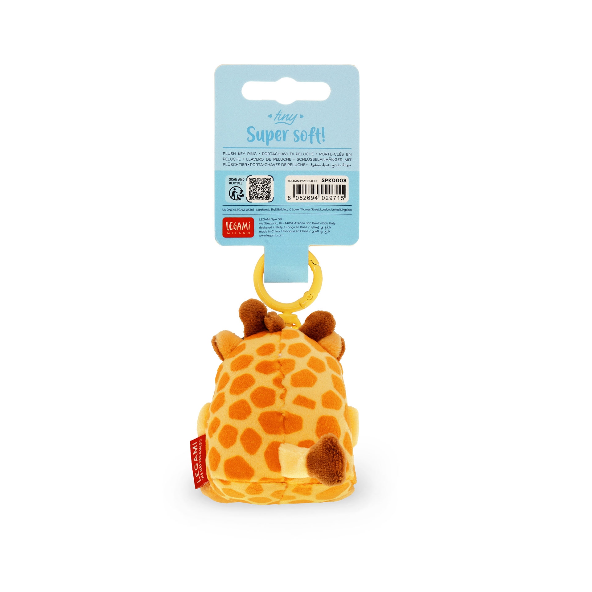 Porta-Chaves de Peluche Legami Girafa 5
