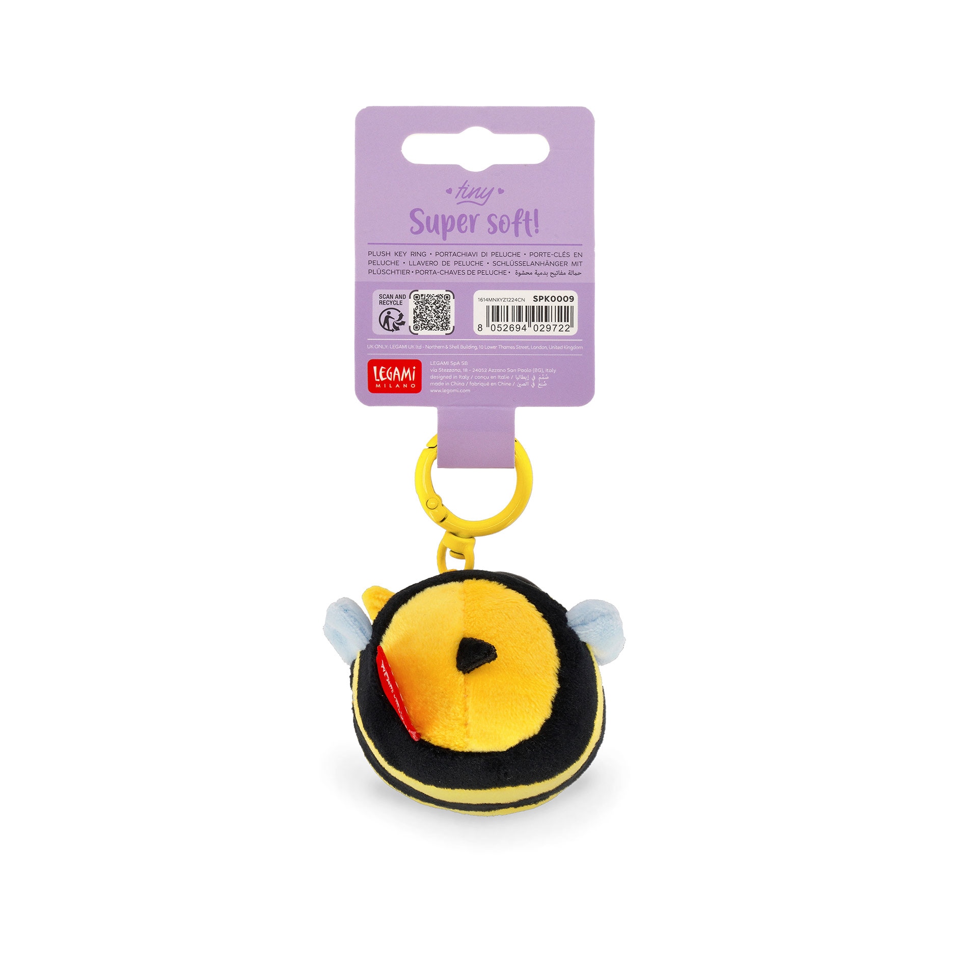 Porta-Chaves de Peluche Legami Bee 5