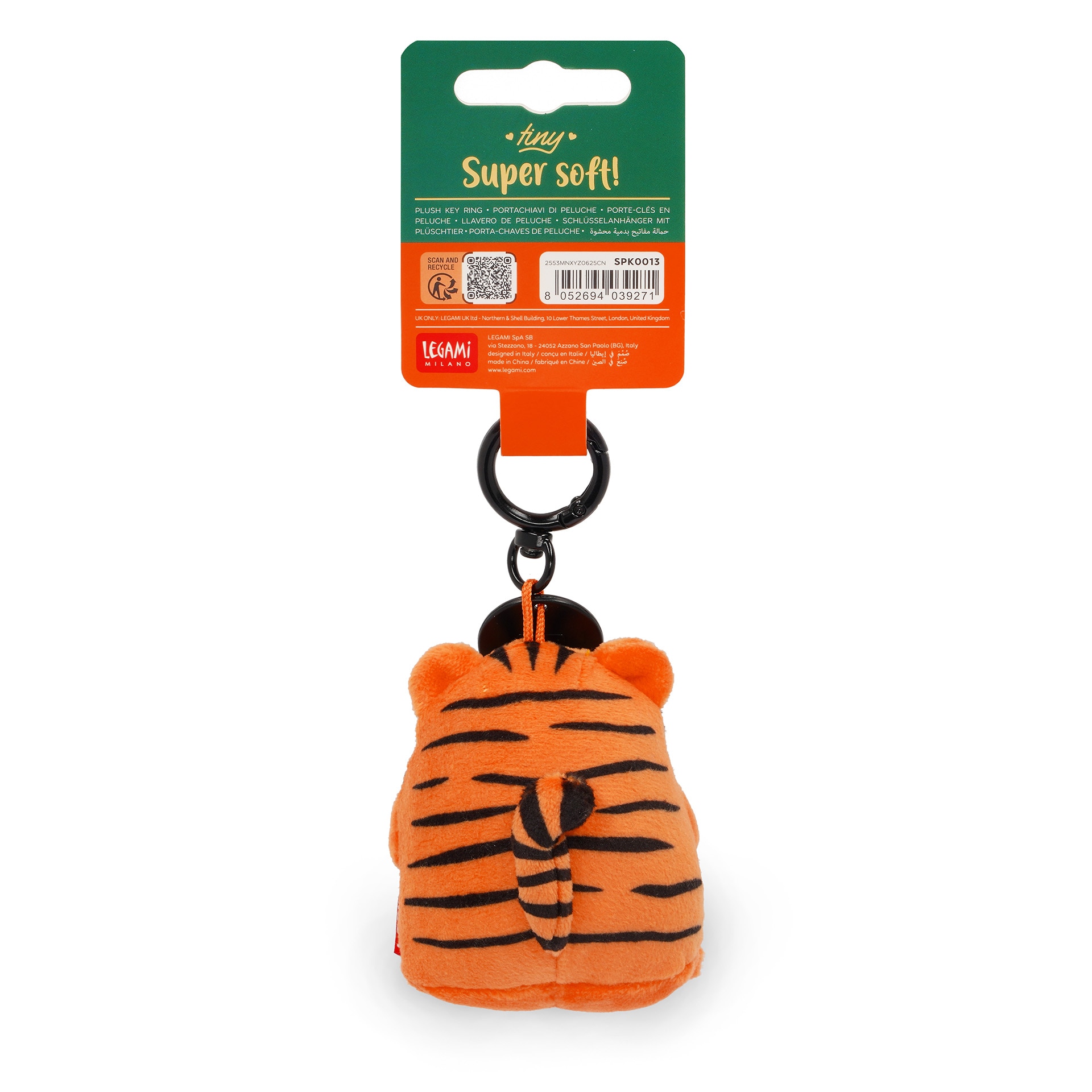 Porta-Chaves de Peluche Legami Tiger 5