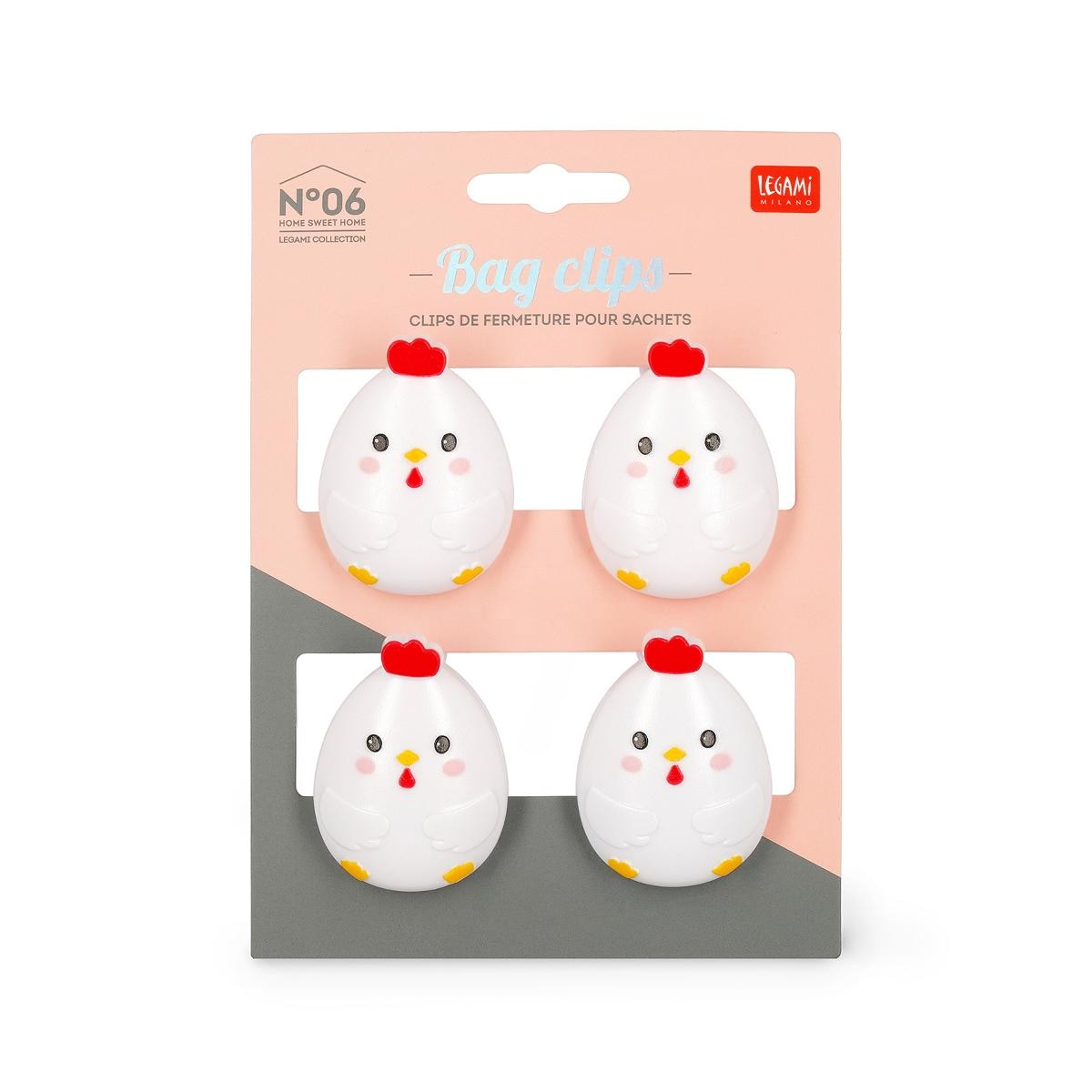 Conjunto de pinças Legami Hen 4