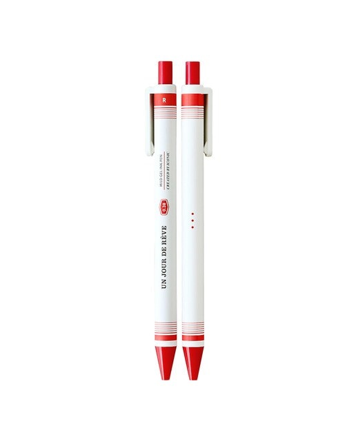 Imagem 0 de Caneta esferográfica de gel Iconic Tinta vermelha Ponta de 0,38 mm